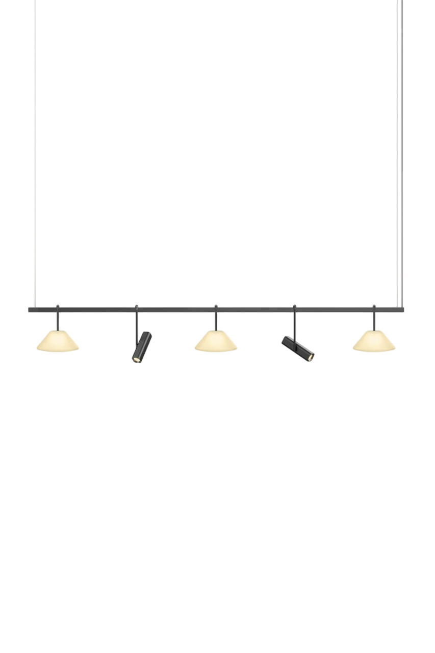 Highline 8' (5 head) - Cone Light Pendant