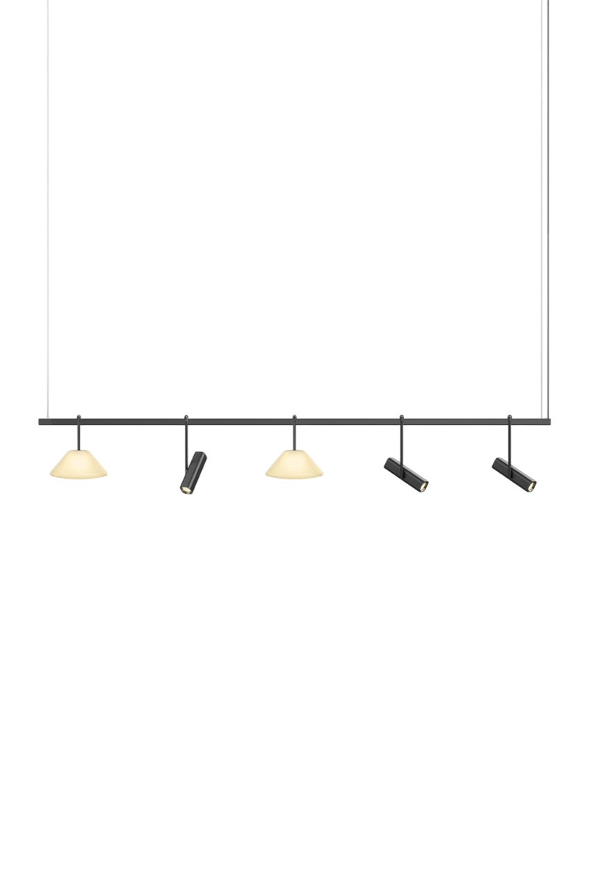 Highline 8' (5 head) - Cone Light Pendant
