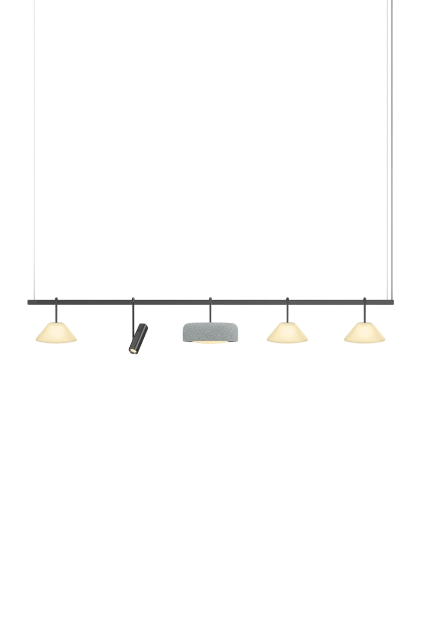 Highline 8' (5 head) - Cone Light Pendant