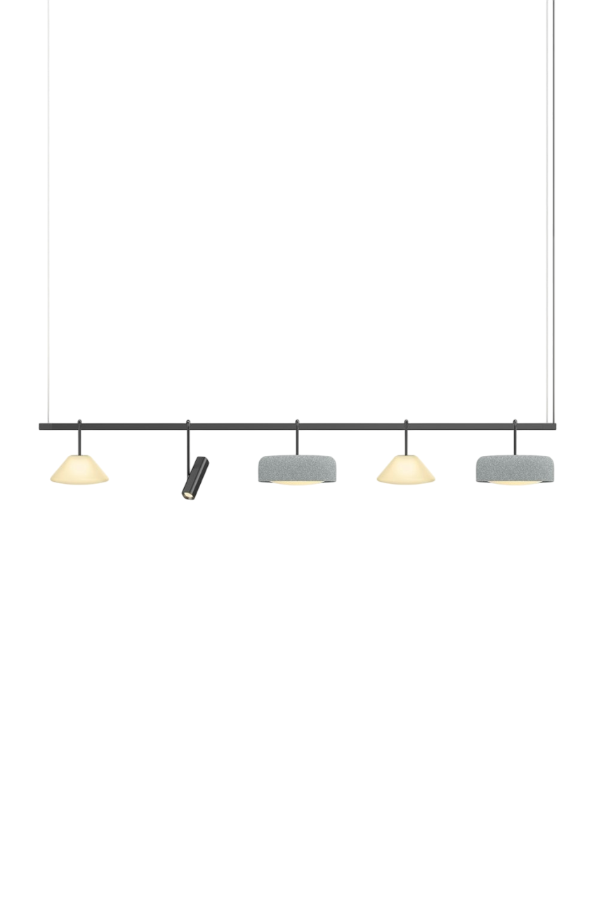 Highline 8' (5 head) - Cone Light Pendant