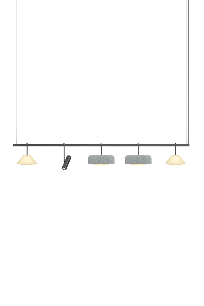 Highline 8' (5 head) - Cone Light Pendant