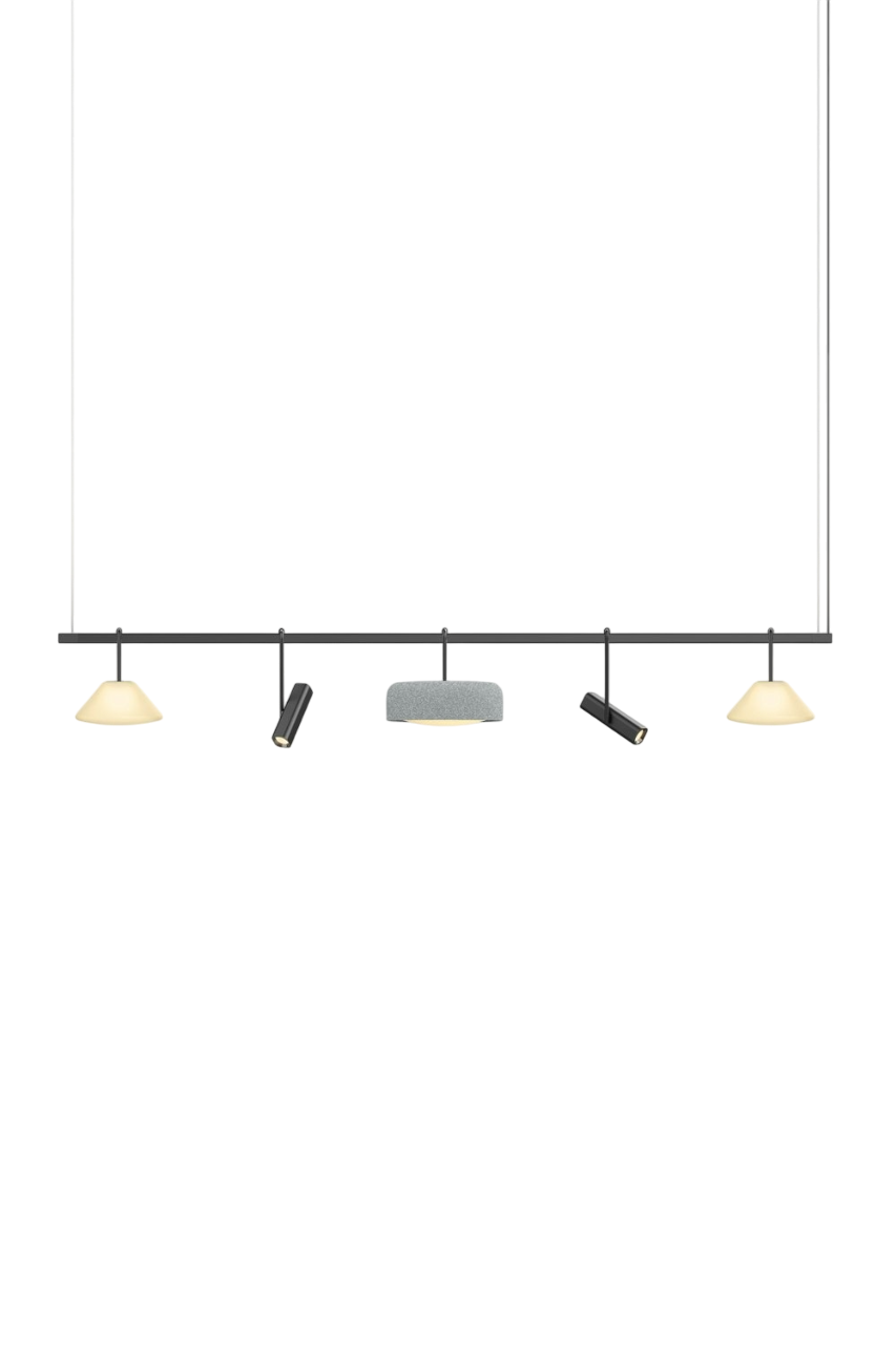 Highline 8' (5 head) - Cone Light Pendant