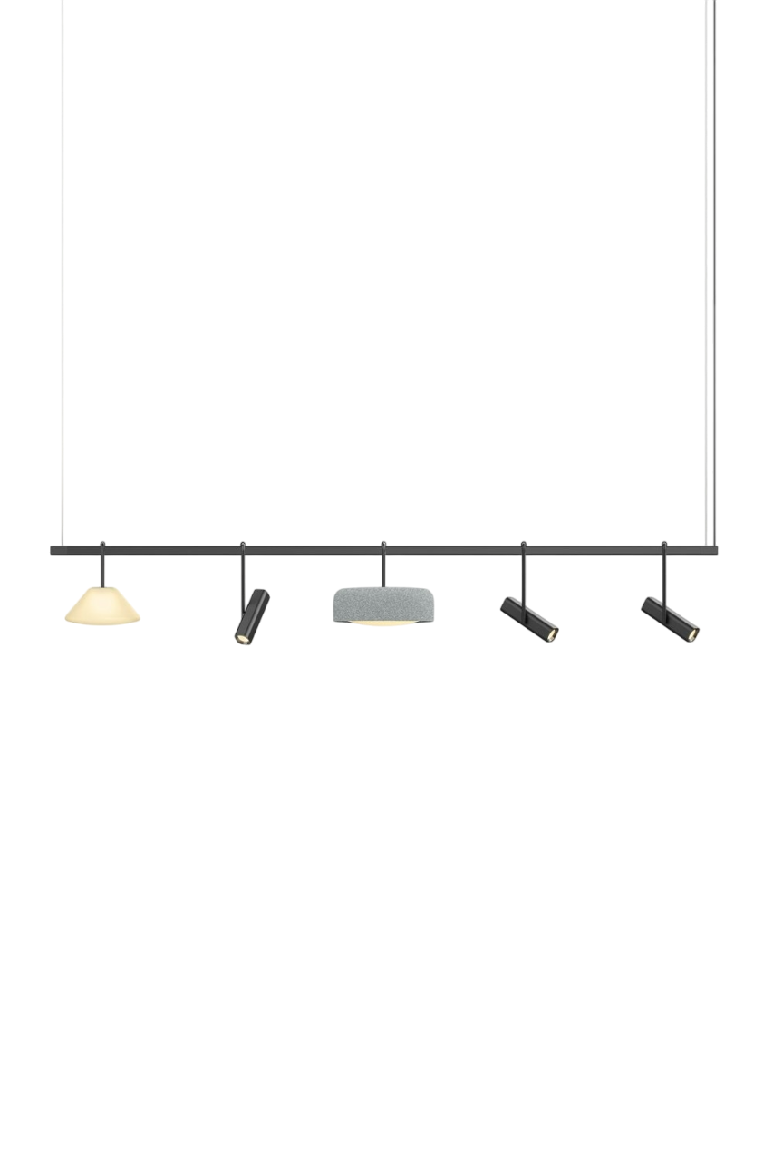 Highline 8' (5 head) - Cone Light Pendant