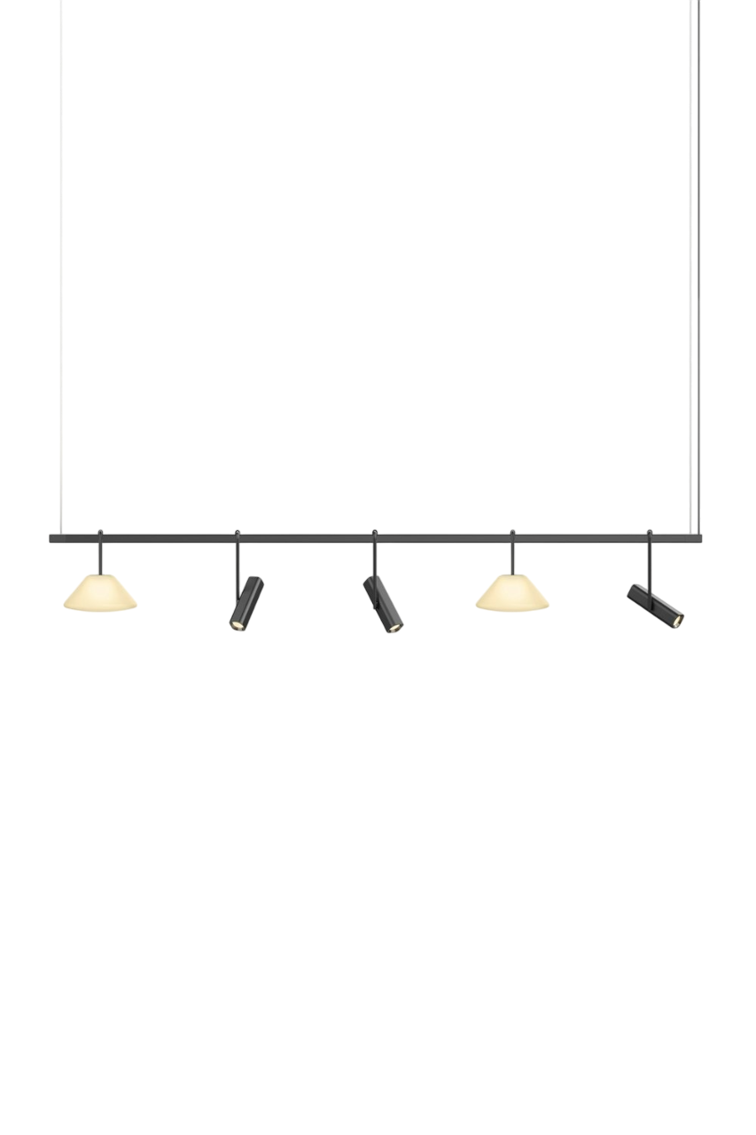 Highline 8' (5 head) - Cone Light Pendant