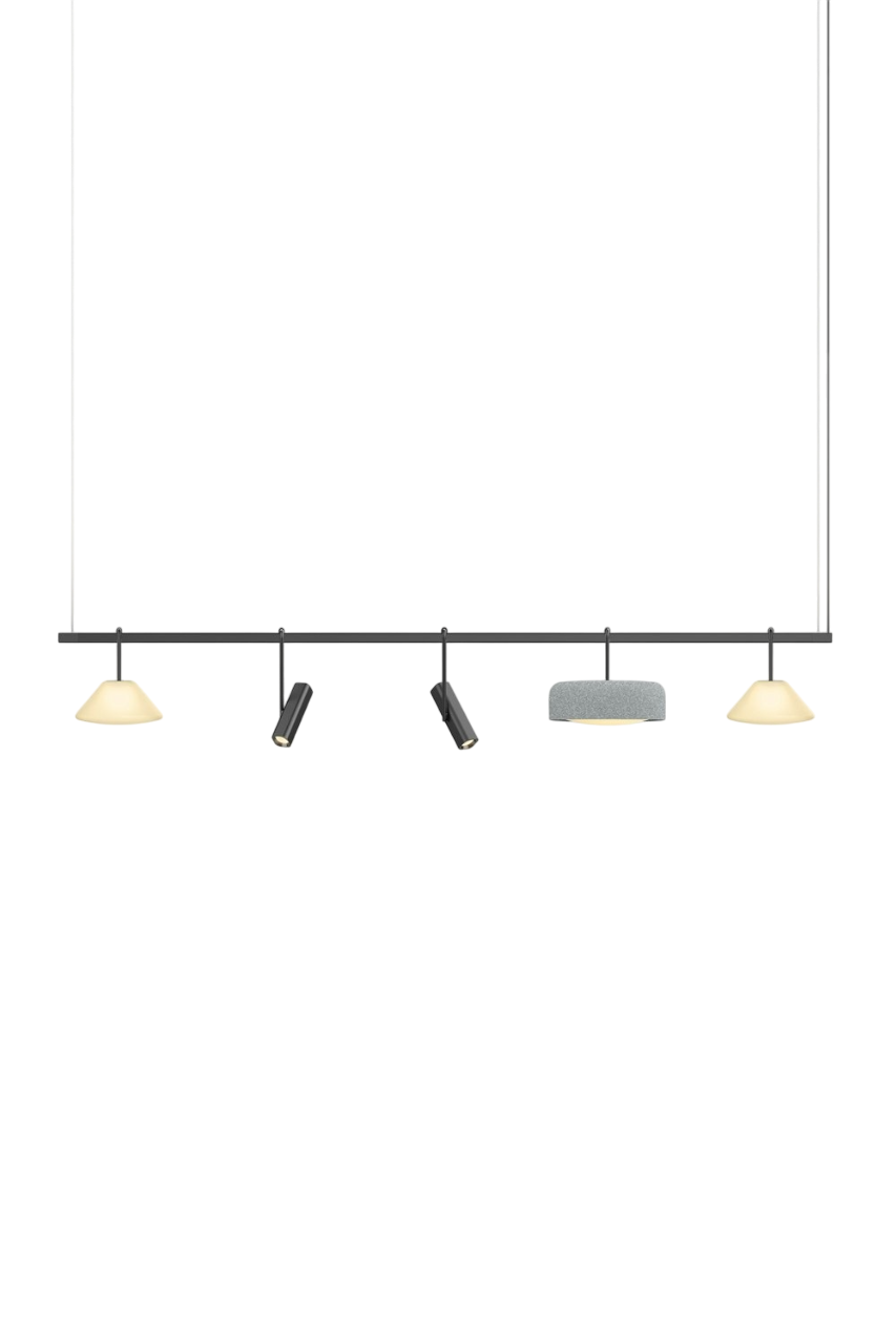 Highline 8' (5 head) - Cone Light Pendant