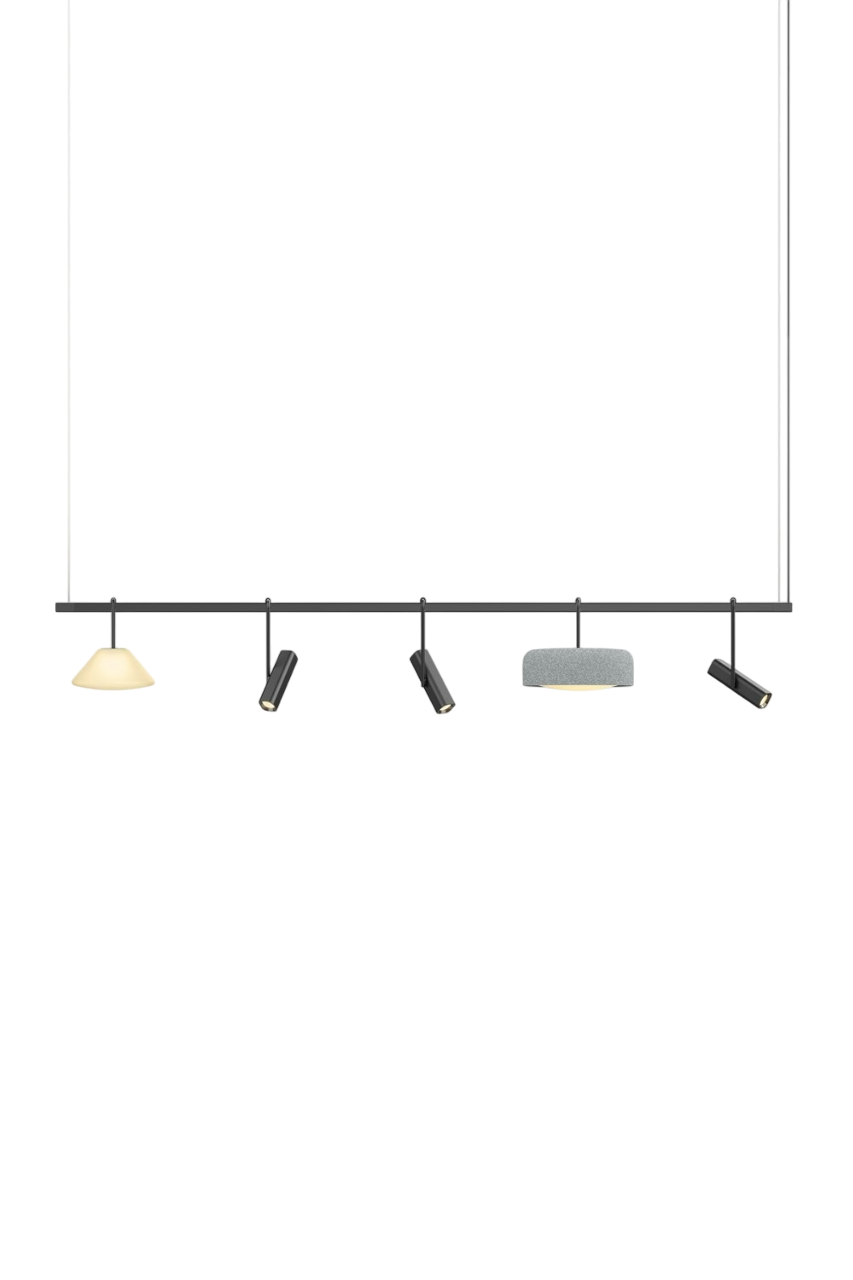 Highline 8' (5 head) - Cone Light Pendant