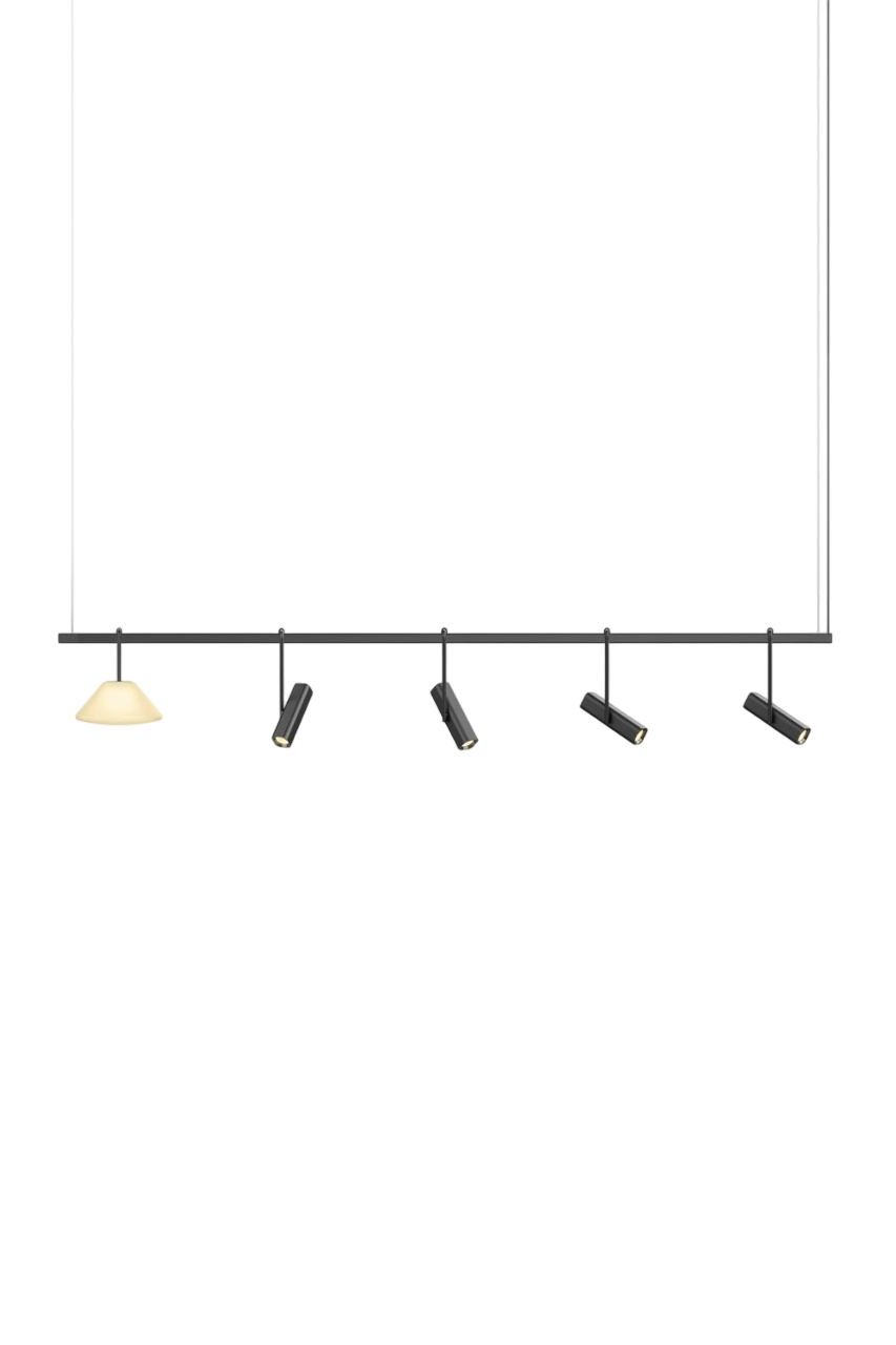 Highline 8' (5 head) - Cone Light Pendant