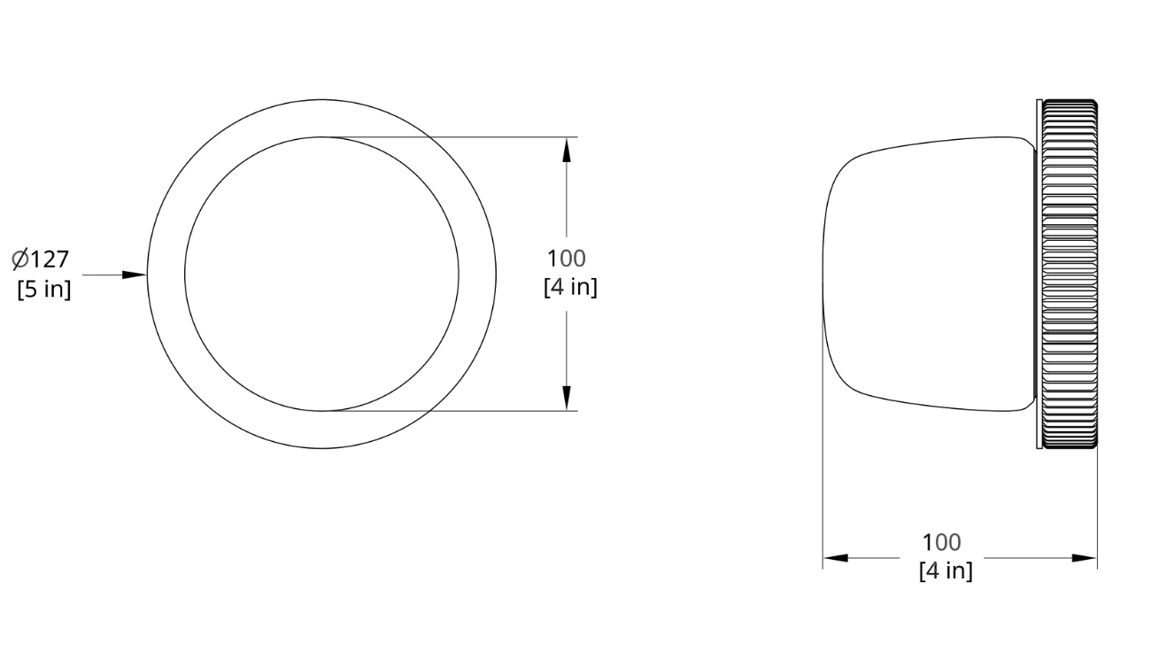 Product specifications for Cream White / Small Glass Diffuser w/ 2700K / DALI