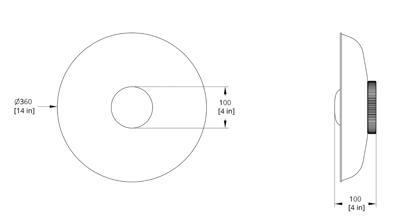 Product specifications for Cream White / Small Glass Diffuser w/ 2700K / DALI