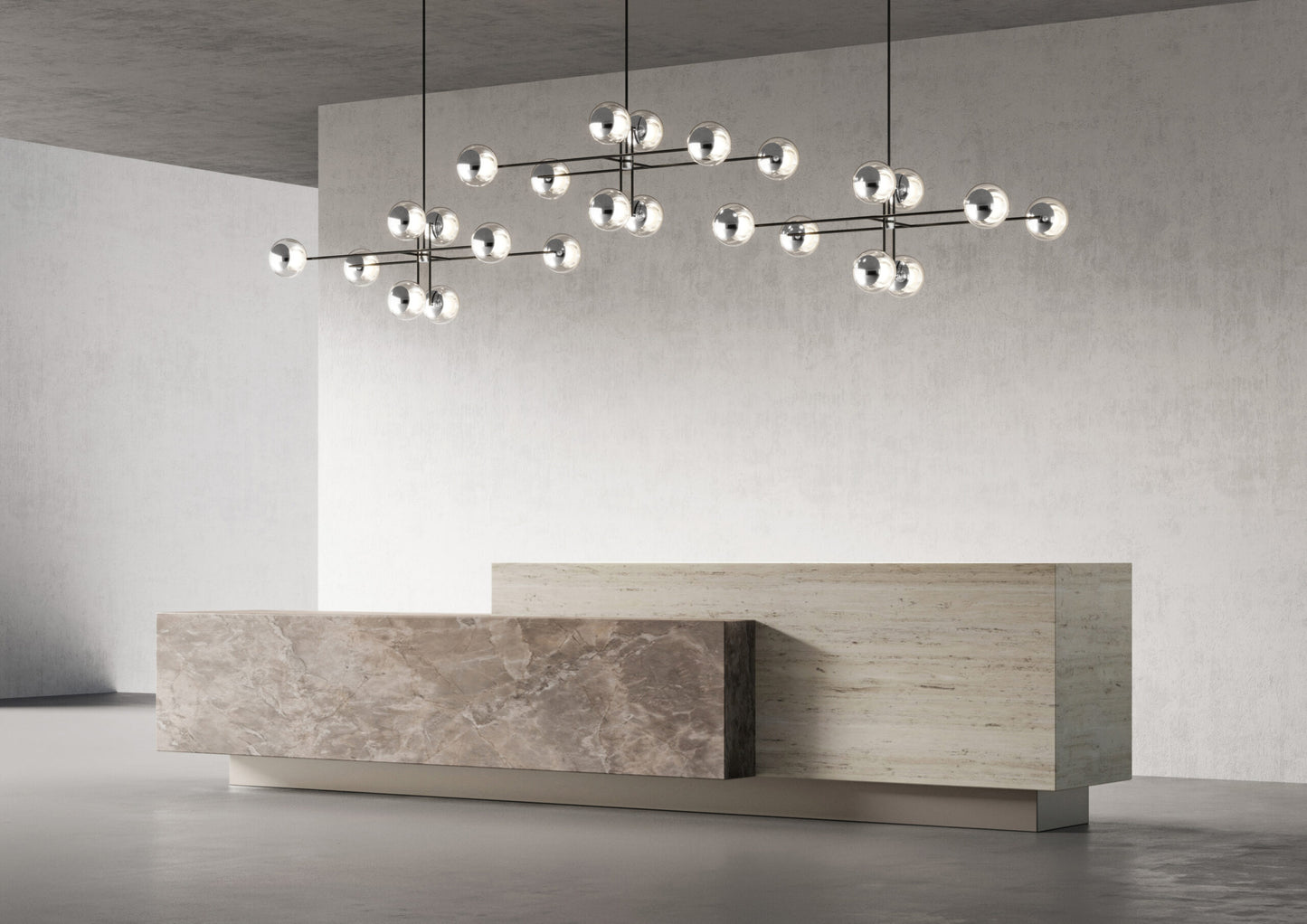 Celine Eight-light chandelier L