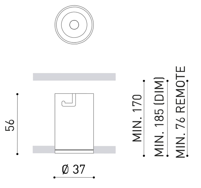 Product specifications for Black / No Dim / 2700K