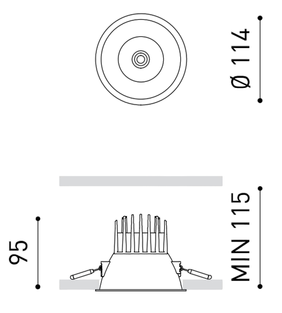 Product specifications for Gold / Mini 1 / No Dim w/ 2700K