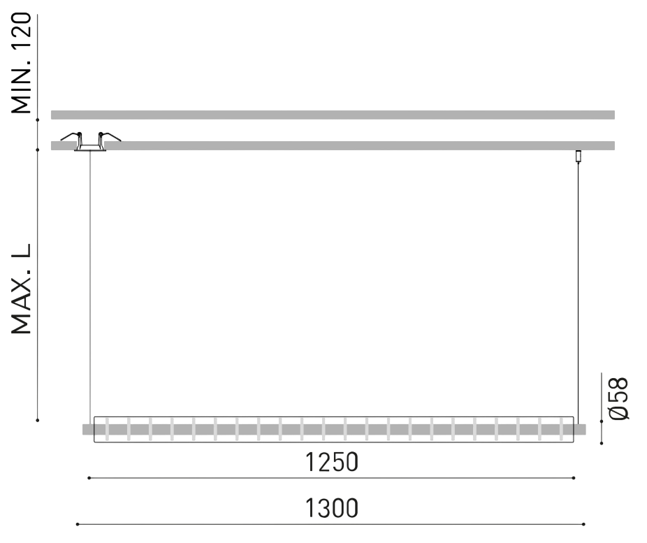 Product specifications for Brushed Gold / 2M / No Dim w/ 2700K