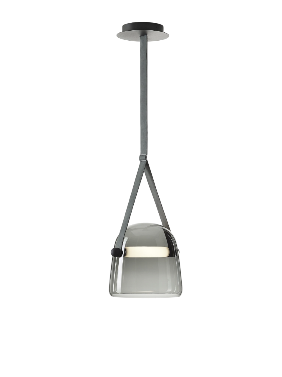 Mona Pendant - Large In Smoke Grey