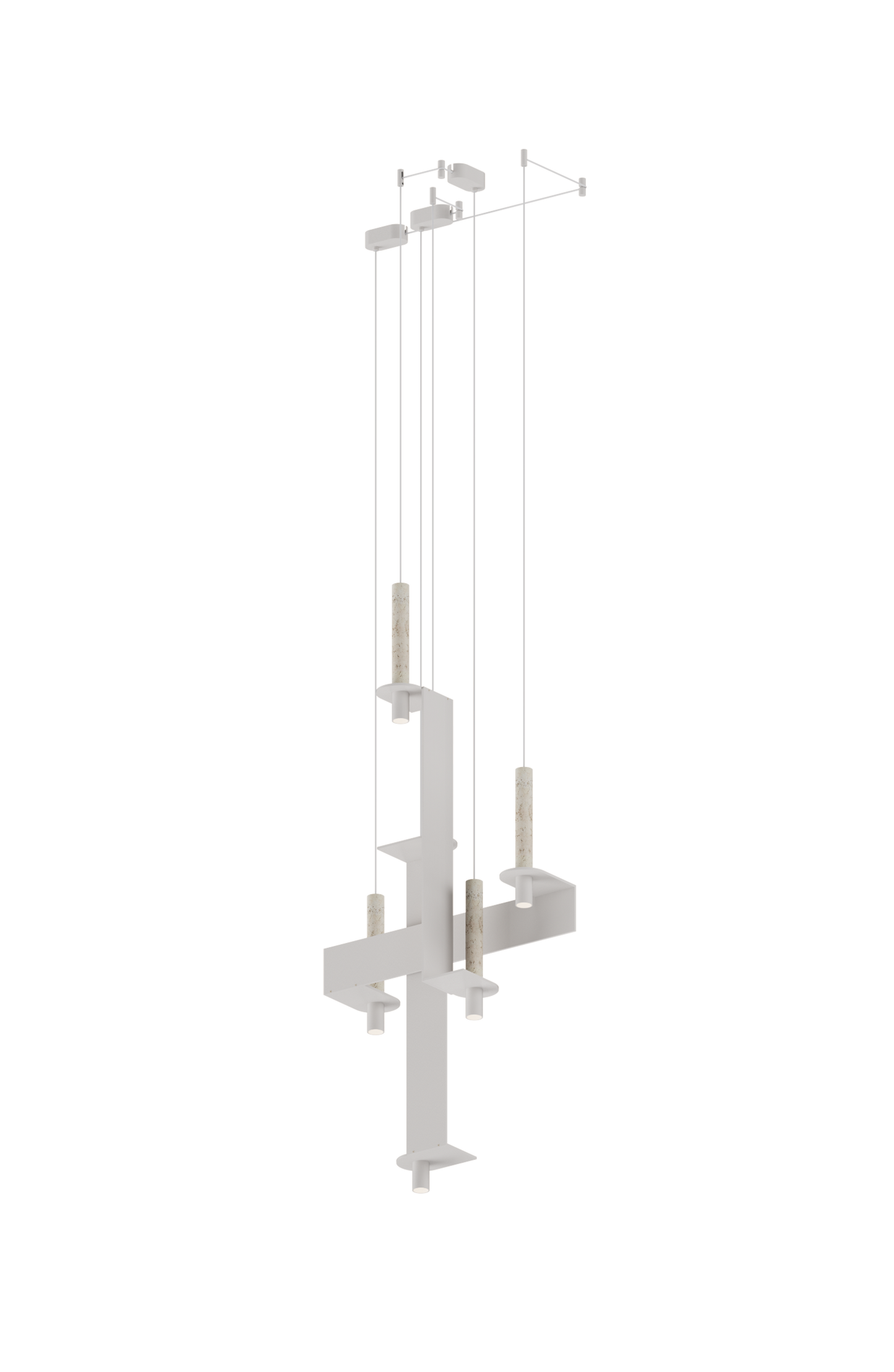 Modern ceiling light fixture on a white background