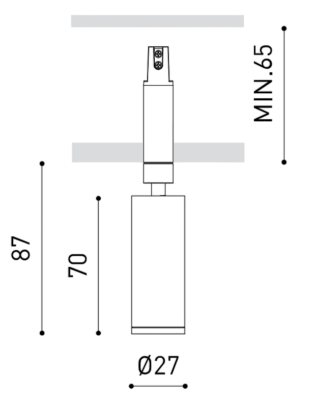 Product specifications for Gold / Spot (18°) / 2700K