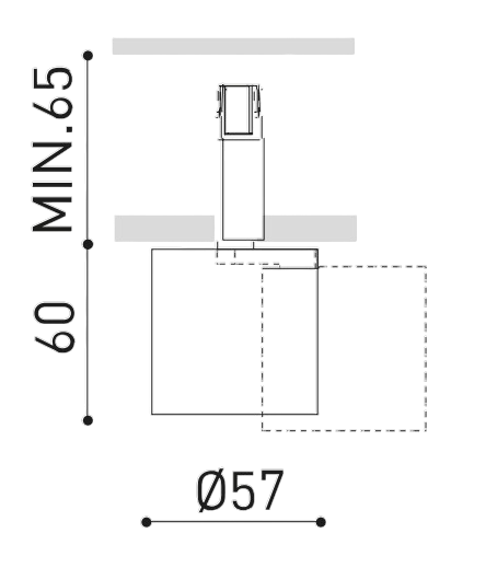 Product specifications for Textured Black / Spot (23°) / 2700K
