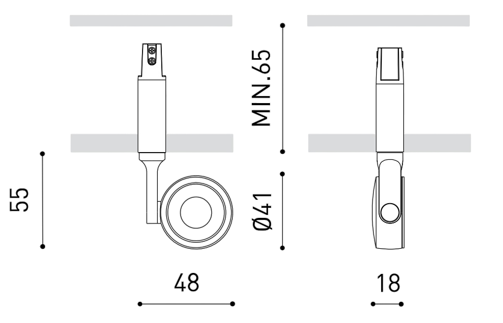 Product specifications for Textured Black / Spot (17°) / 2700K