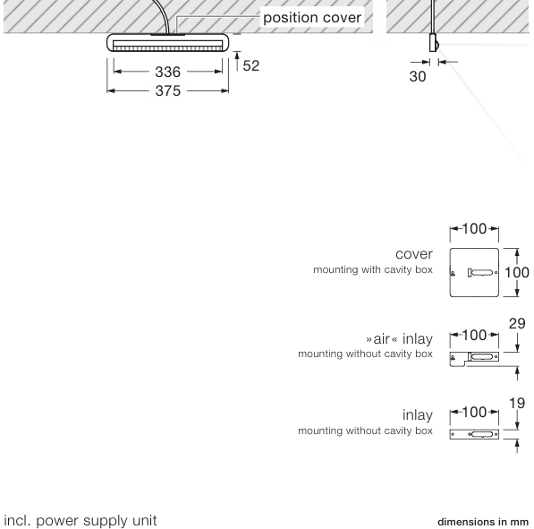 Product specifications for Matt White / 40 cm / Inlay White