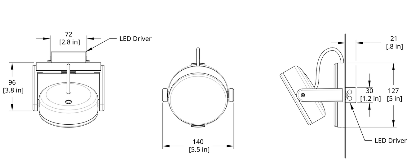 Product specifications for Matte White / 2700K / Phase