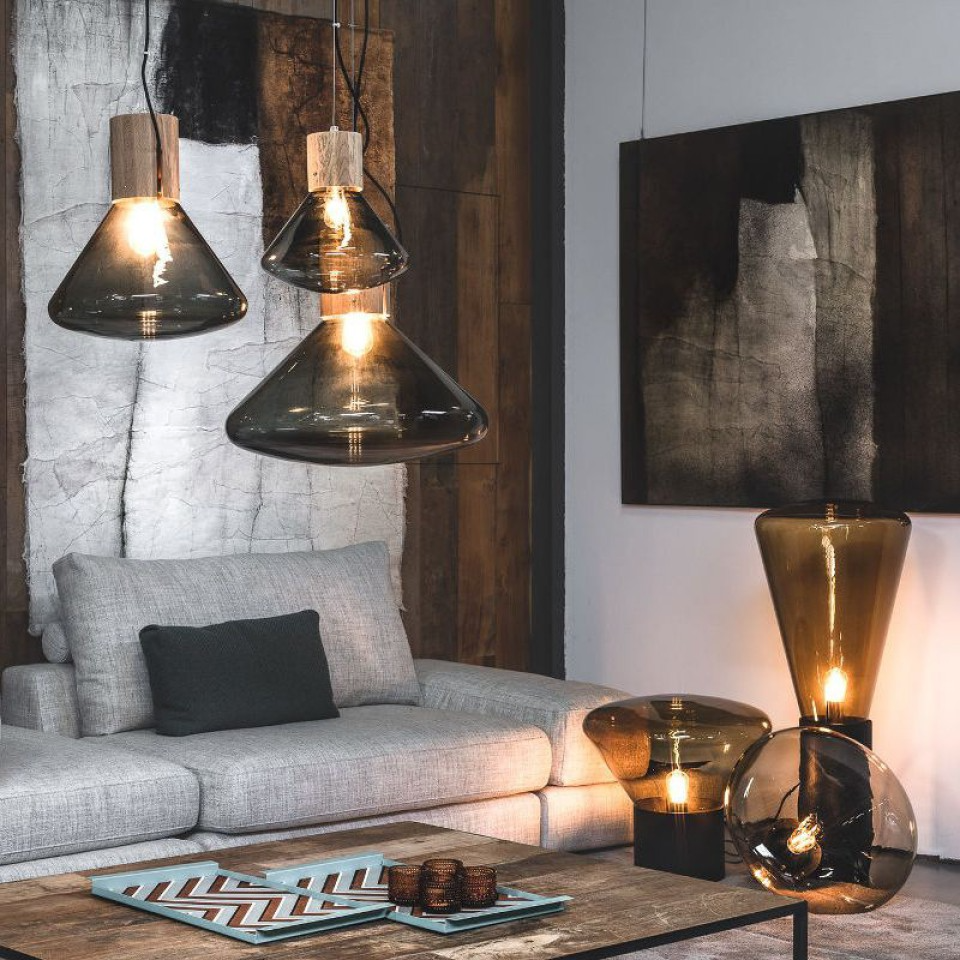 Muffins Pendant - Smoke Brown