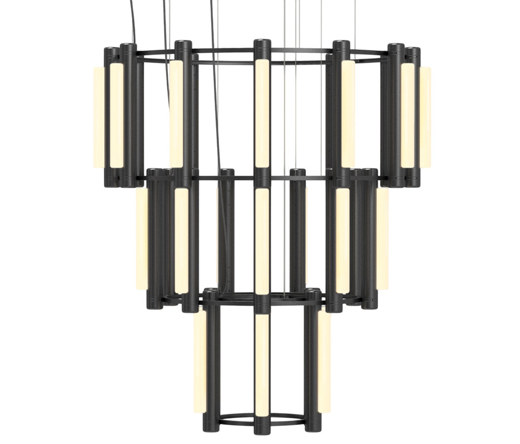 Pipeline Chandelier - Black