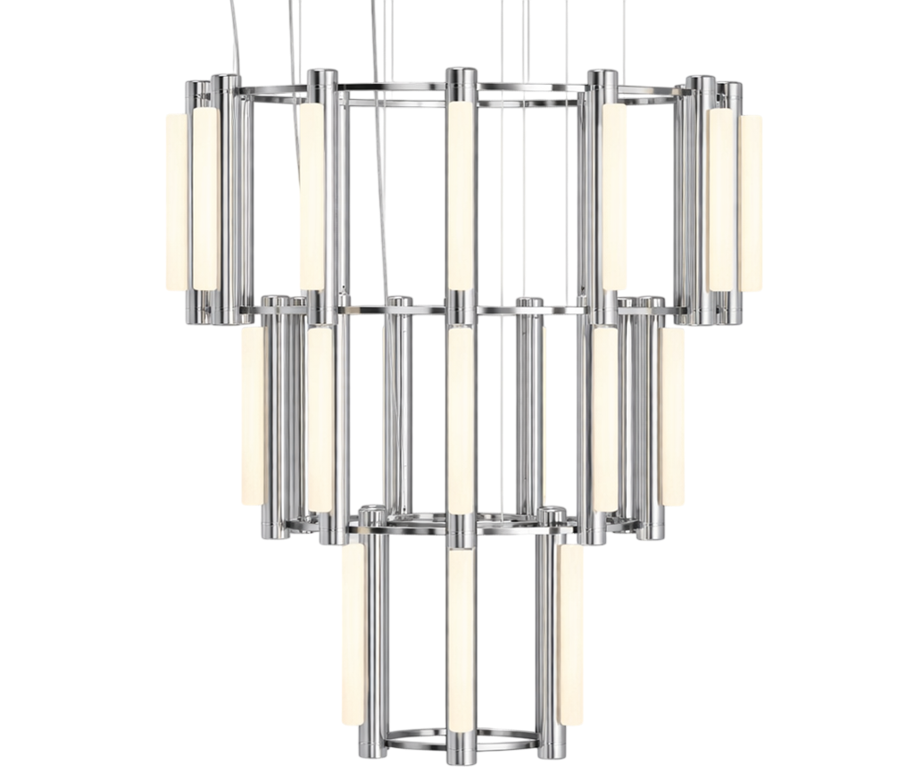 Pipeline Chandelier - Chrome