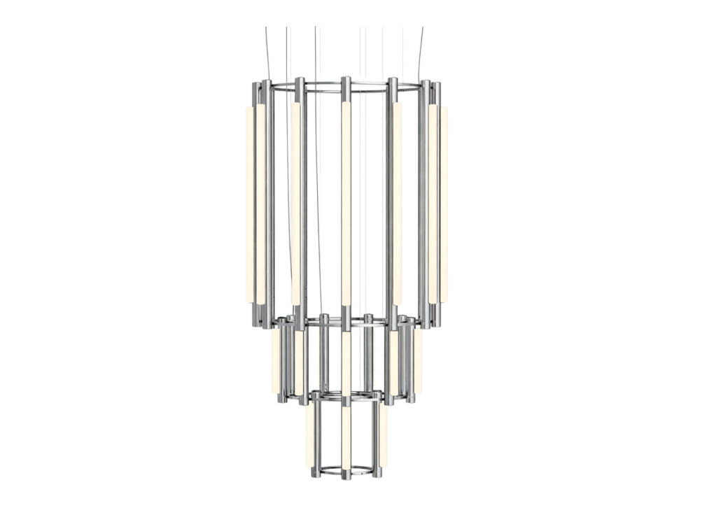Pipeline Chandelier - Chrome