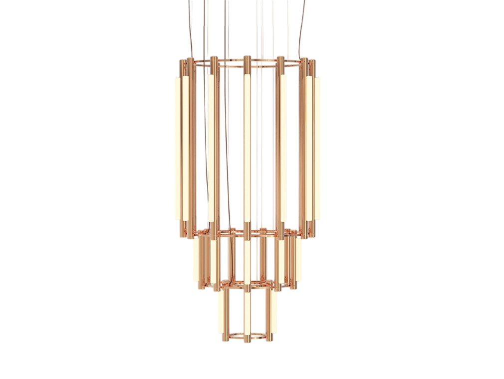 Pipeline Chandelier - Copper