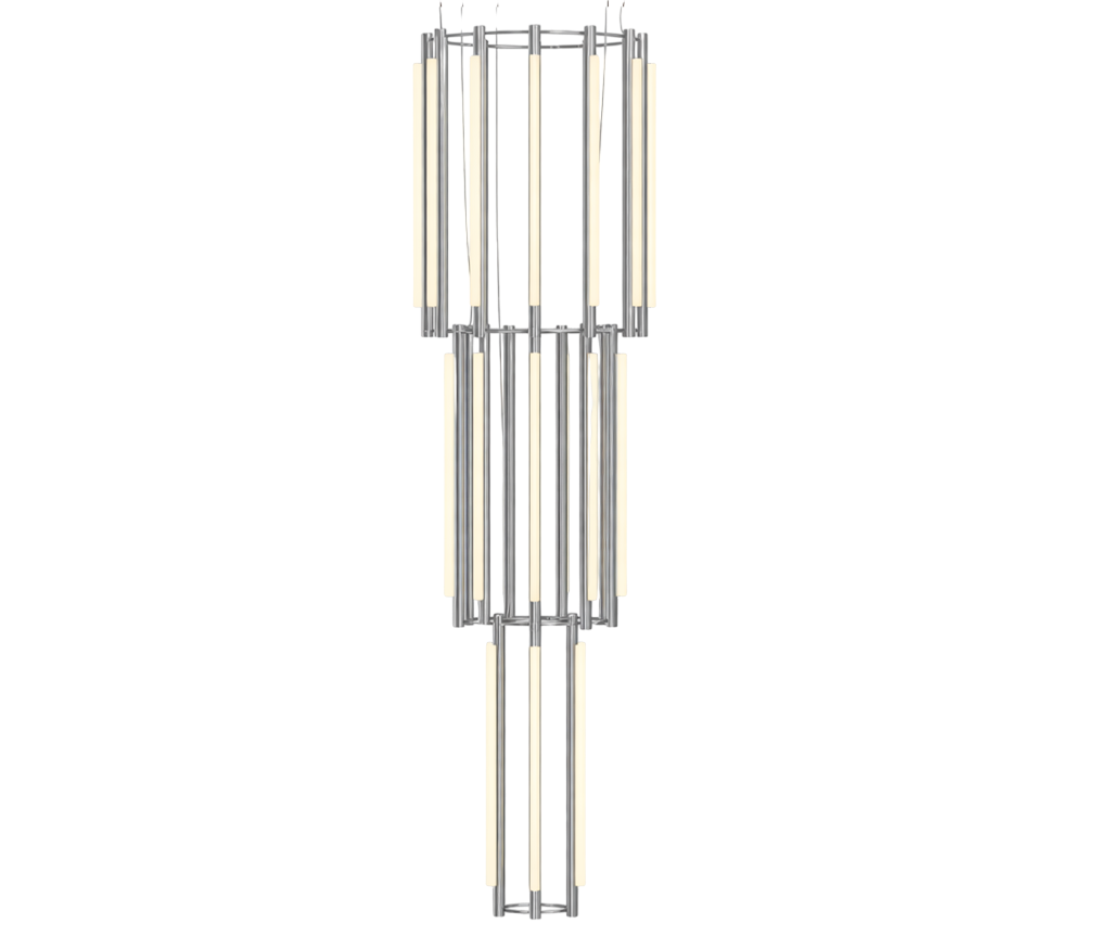 Pipeline Chandelier - Chrome