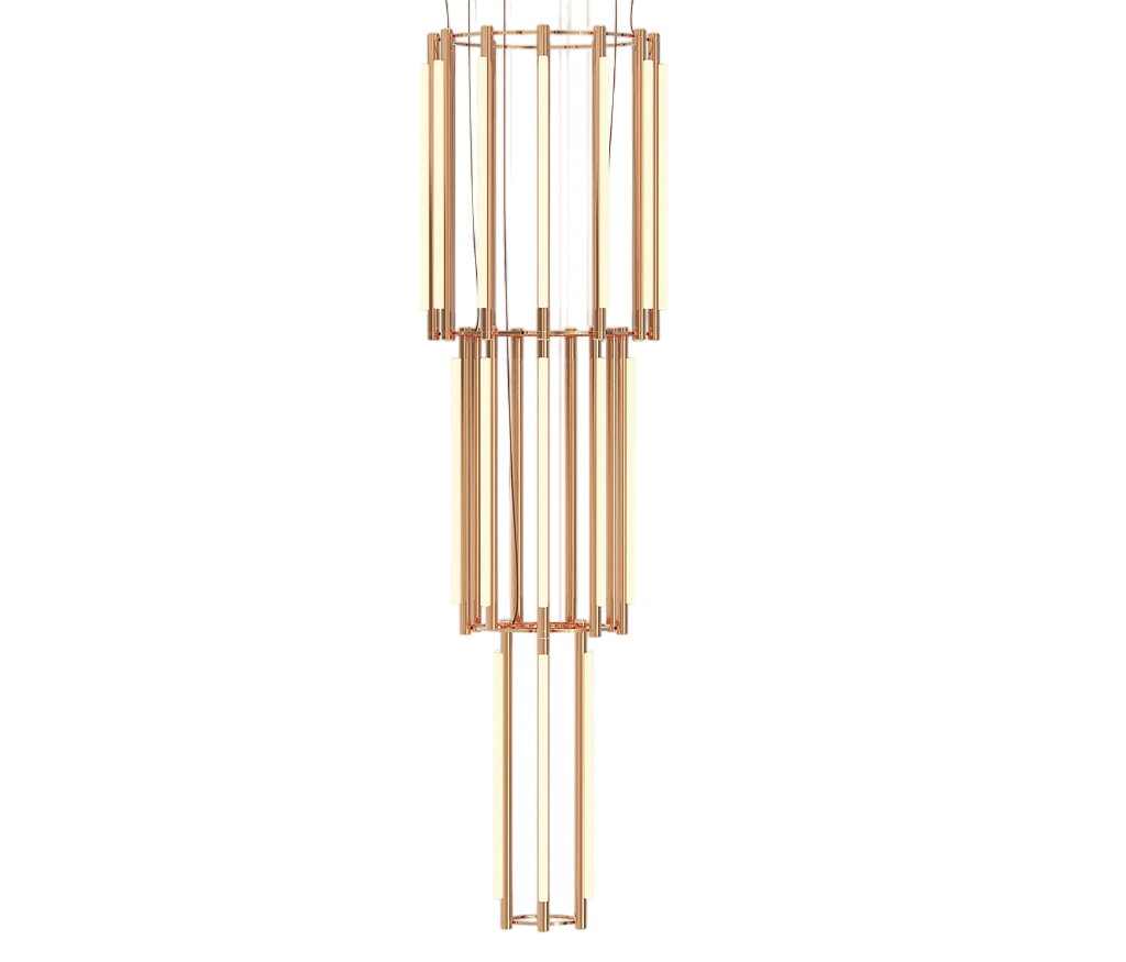 Pipeline Chandelier - Copper