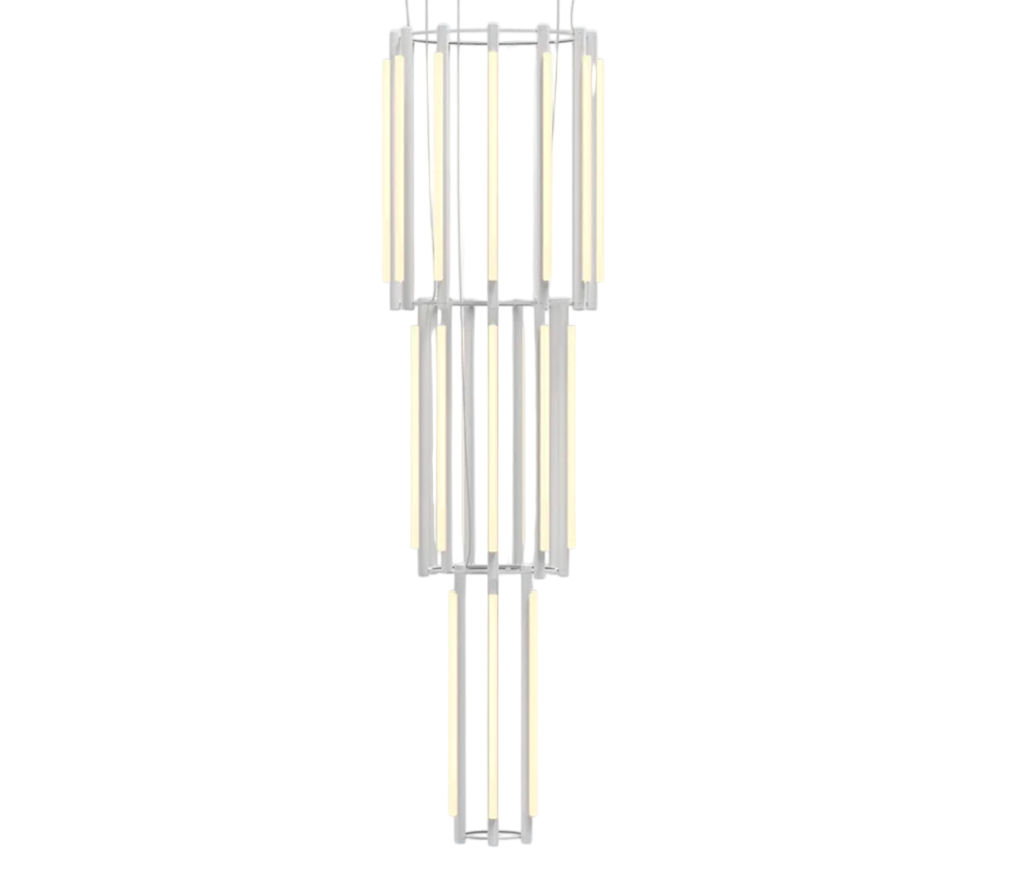 Pipeline Chandelier - White