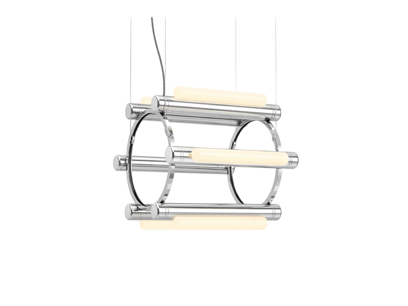 Pipeline Chandelier - Chrome