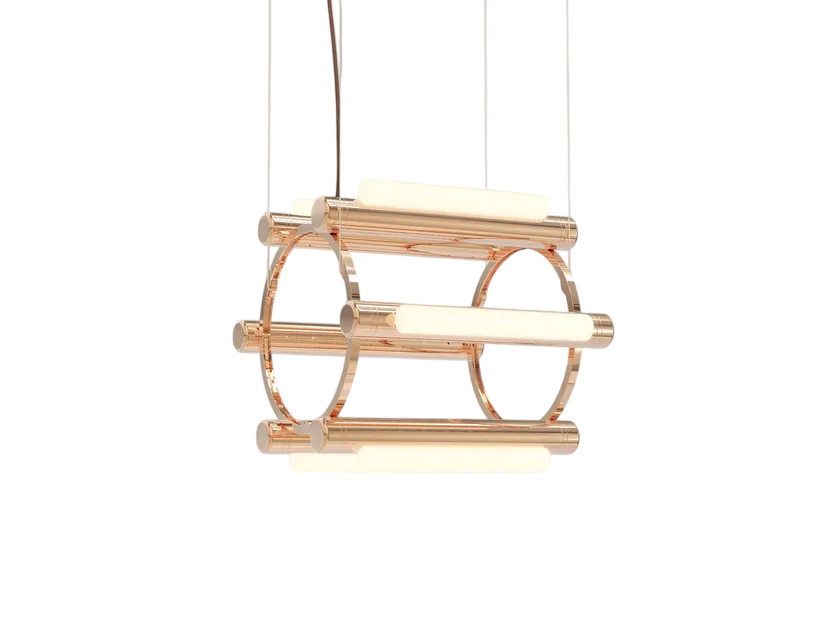 Pipeline Chandelier - Copper