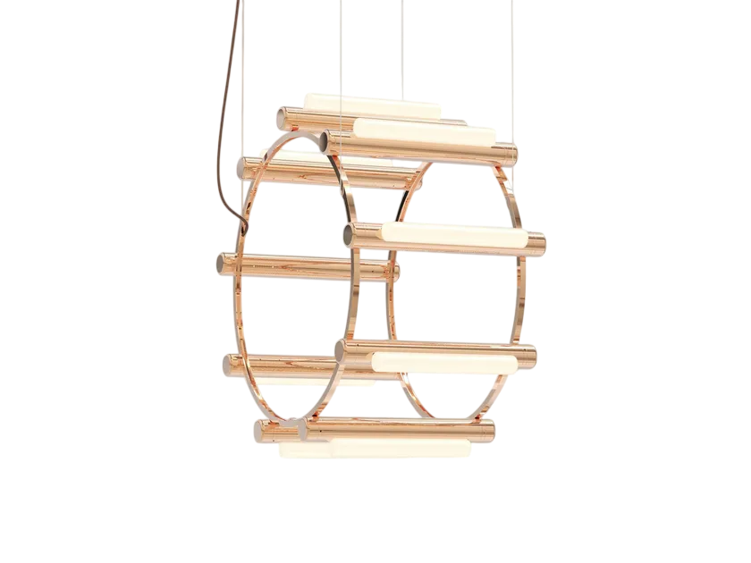 Pipeline Chandelier - Copper