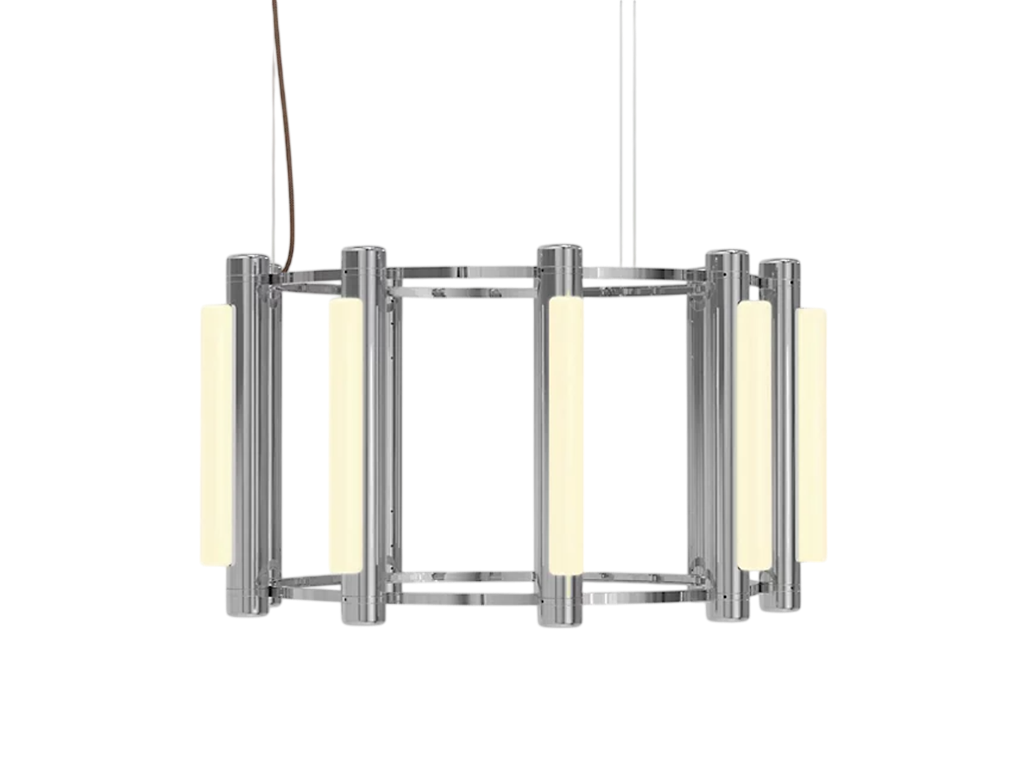 Pipeline Chandelier - Chrome