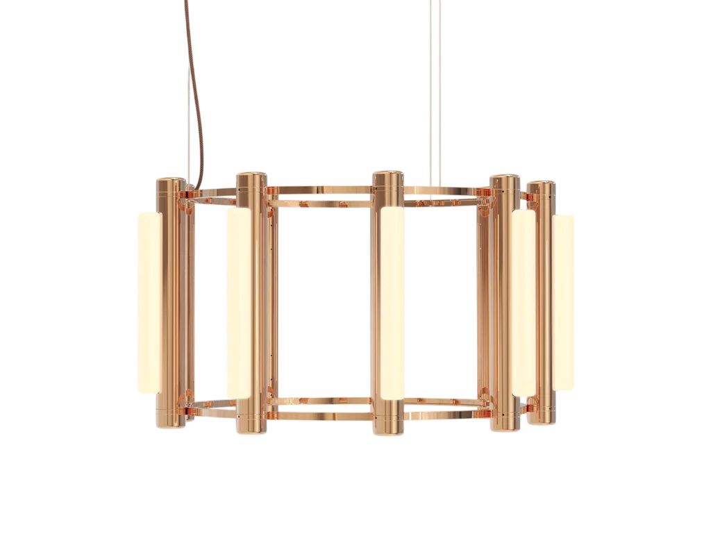 Pipeline Chandelier - Copper