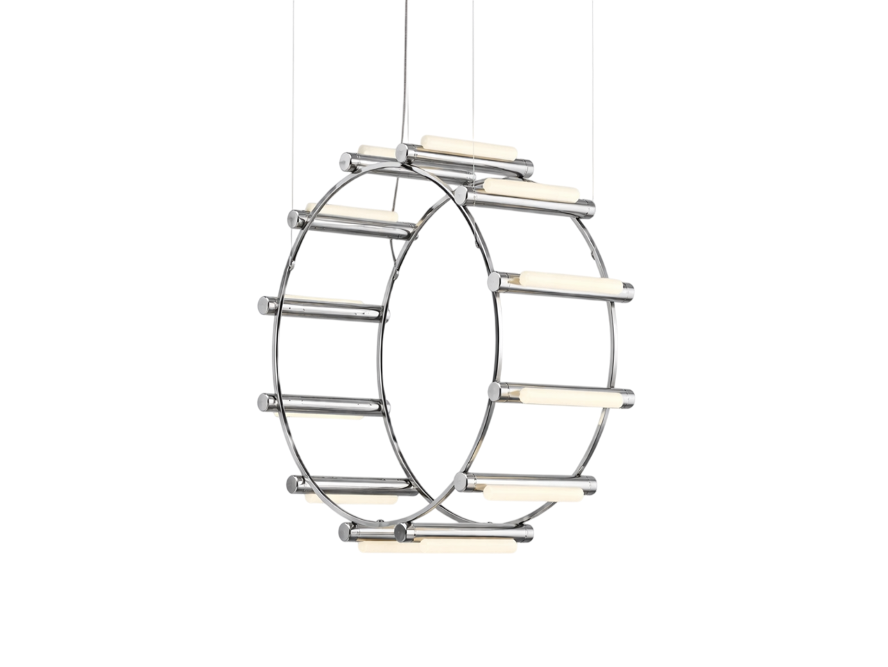 Pipeline Chandelier - Chrome