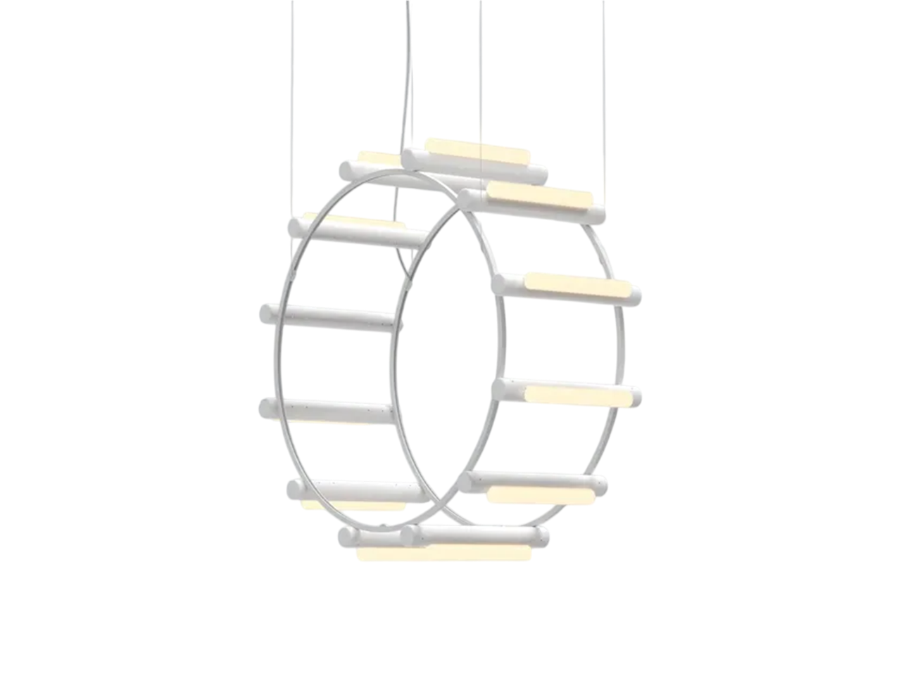 Pipeline Chandelier - White