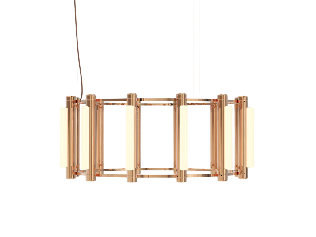 Pipeline Chandelier - Copper