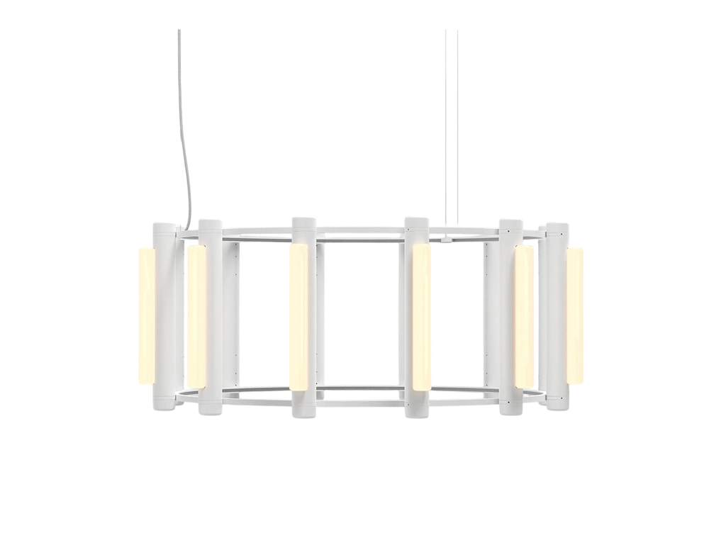 Pipeline Chandelier - White