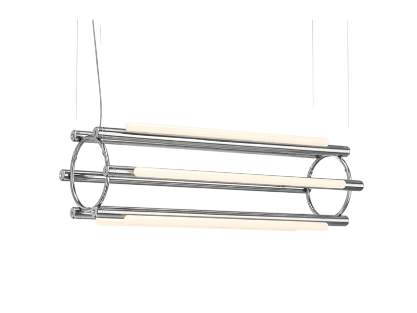 Pipeline Chandelier - Chrome