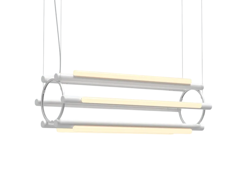 Pipeline Chandelier - White