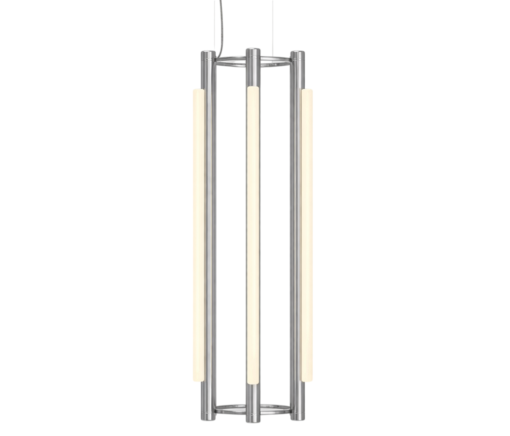 Pipeline Chandelier - Chrome