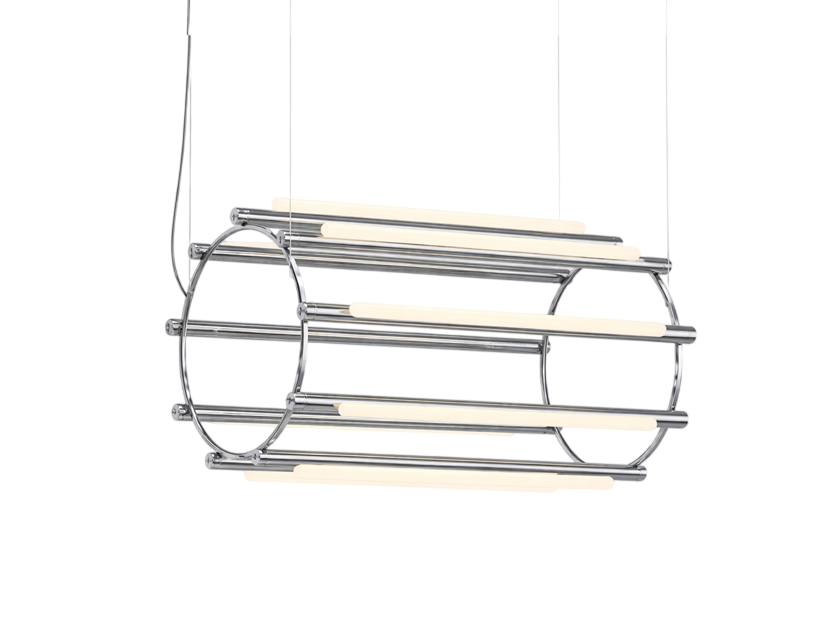 Pipeline Chandelier - Chrome
