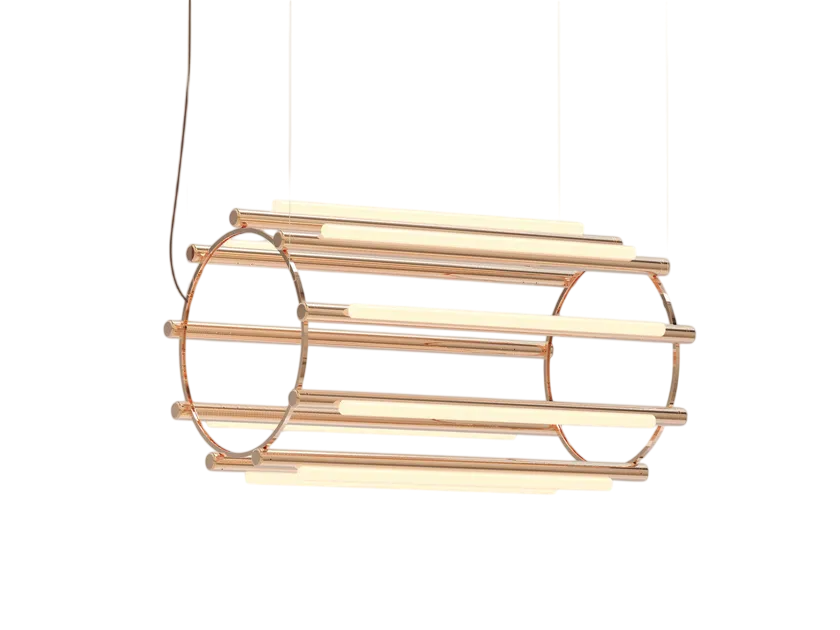 Pipeline Chandelier - Copper