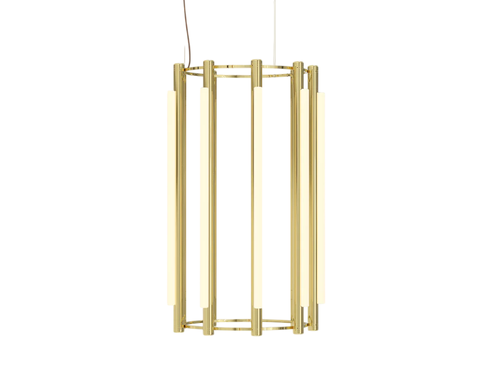 Pipeline Chandelier - Brass