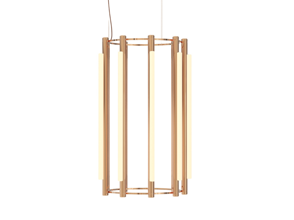 Pipeline Chandelier - Copper