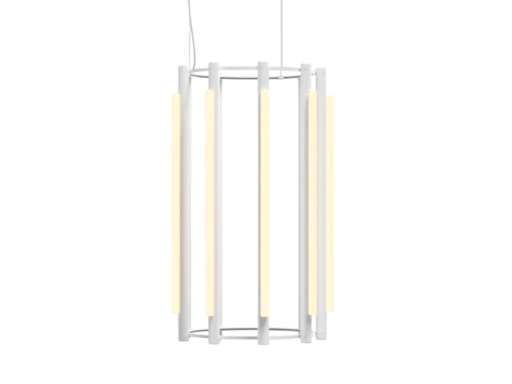 Pipeline Chandelier - White