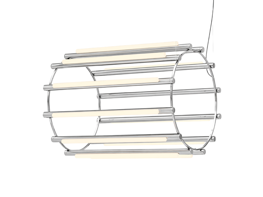 Pipeline Chandelier - Chrome